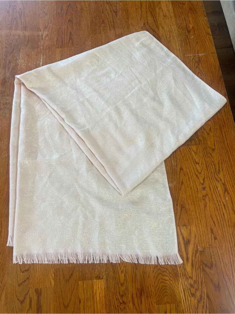 Laundry by Shelli Segal Light Pink Shimmering Wrap/Scarf